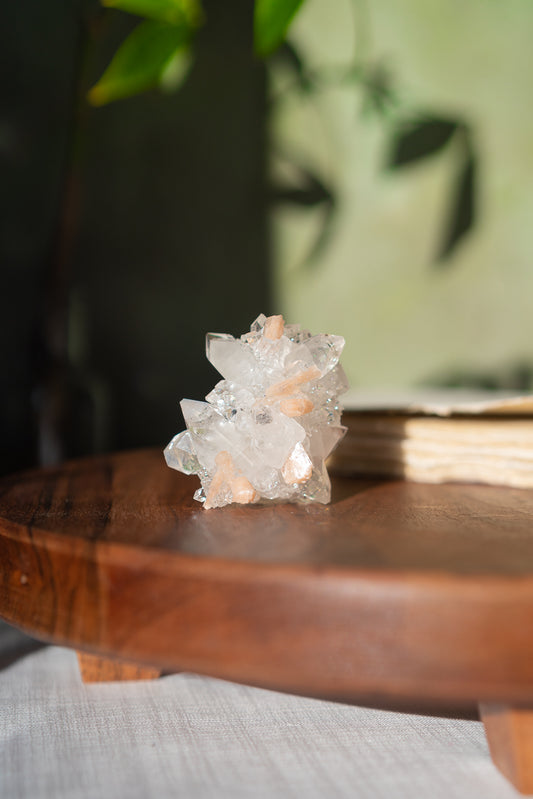 Glossy Apophyllite with Stilbite