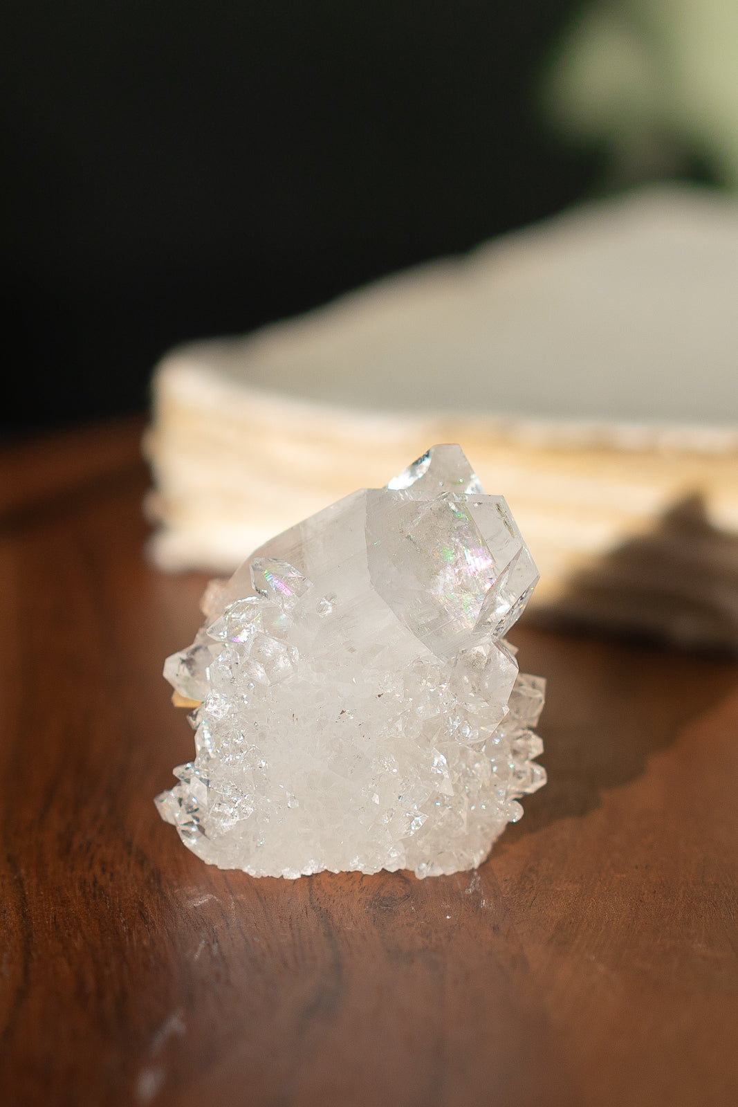 Glossy Apophyllite with Stilbite