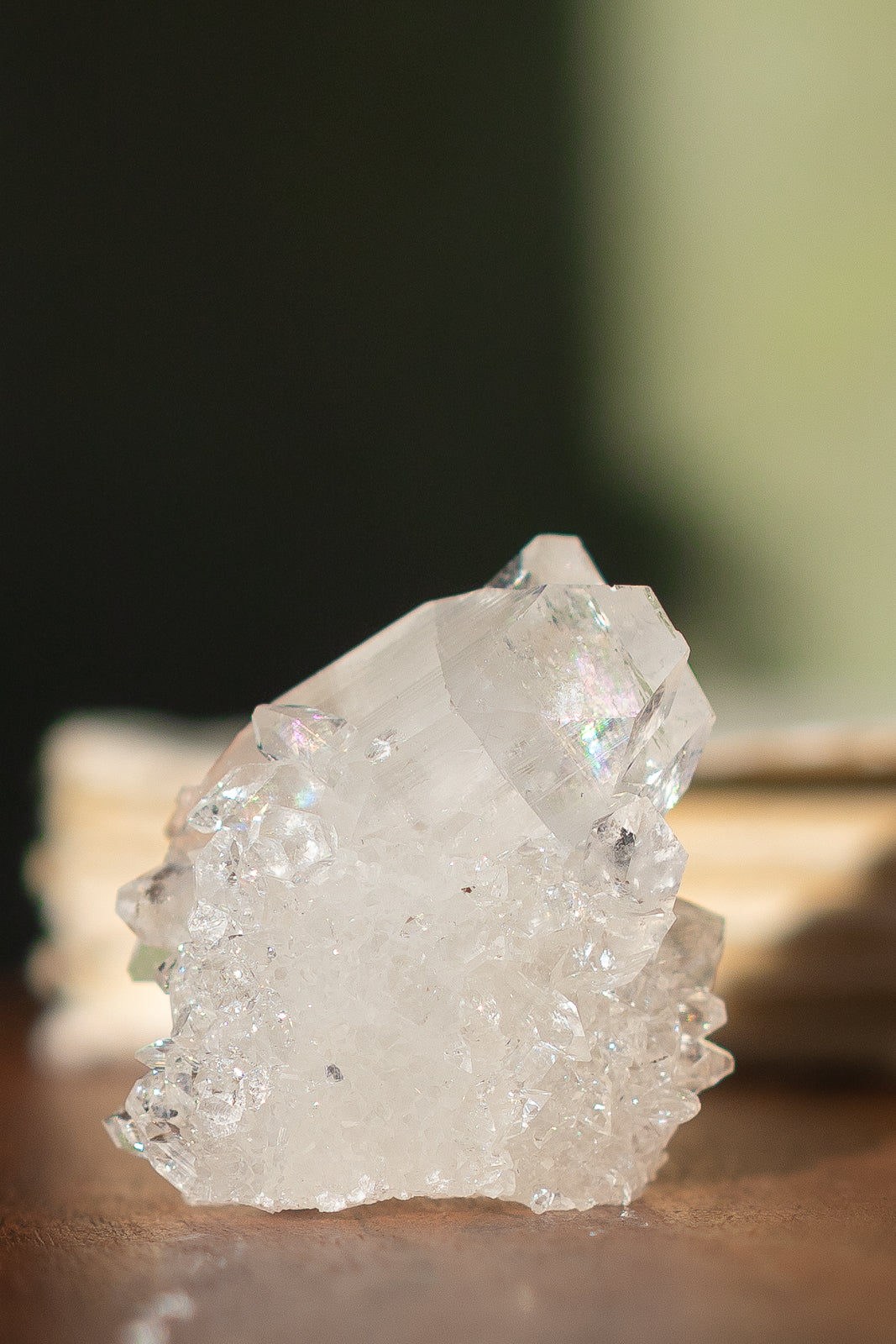 Glossy Apophyllite with Stilbite