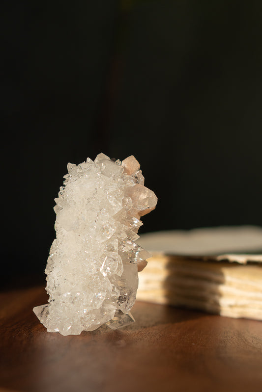 Glossy Apophyllite with Stilbite