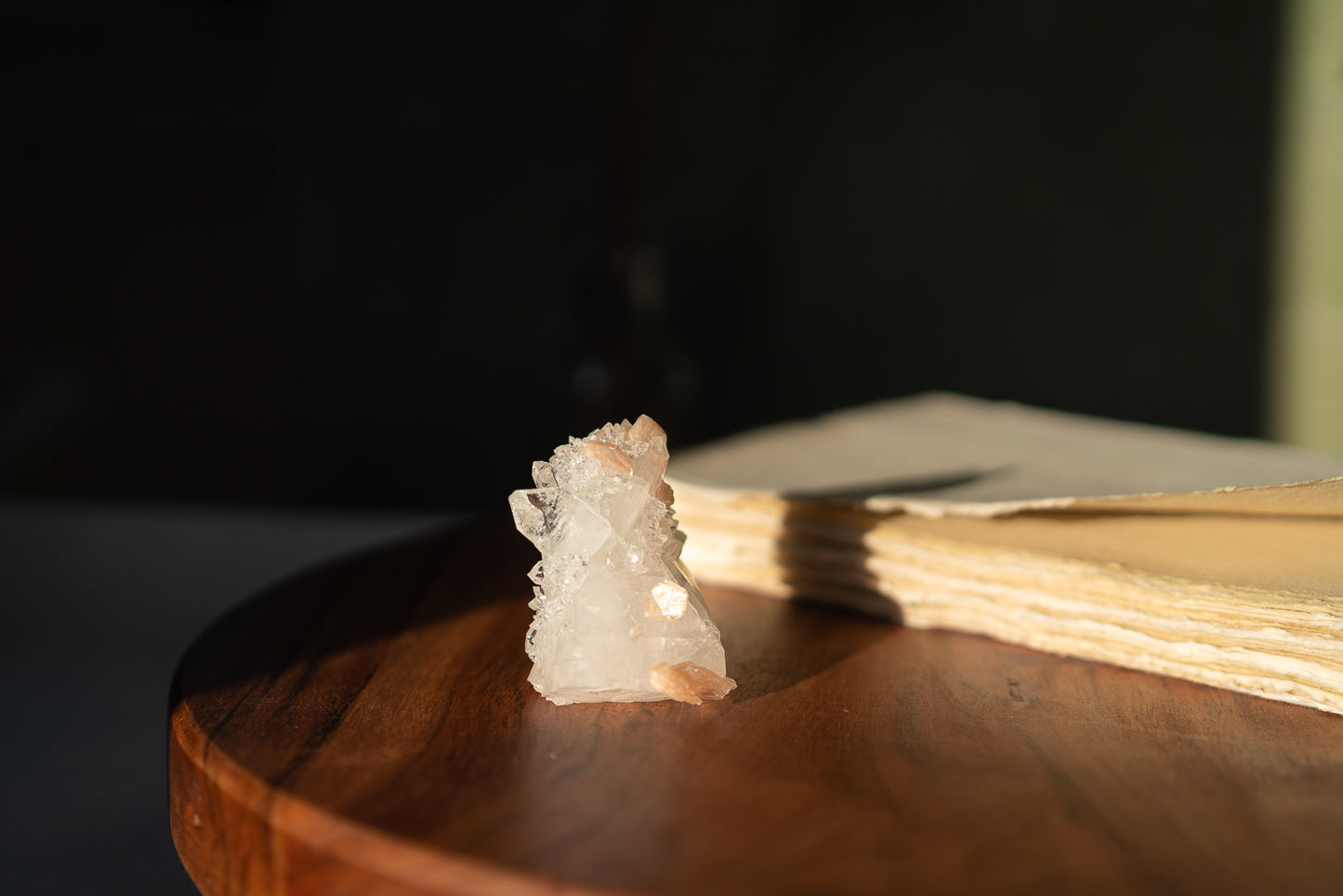 Glossy Apophyllite with Stilbite