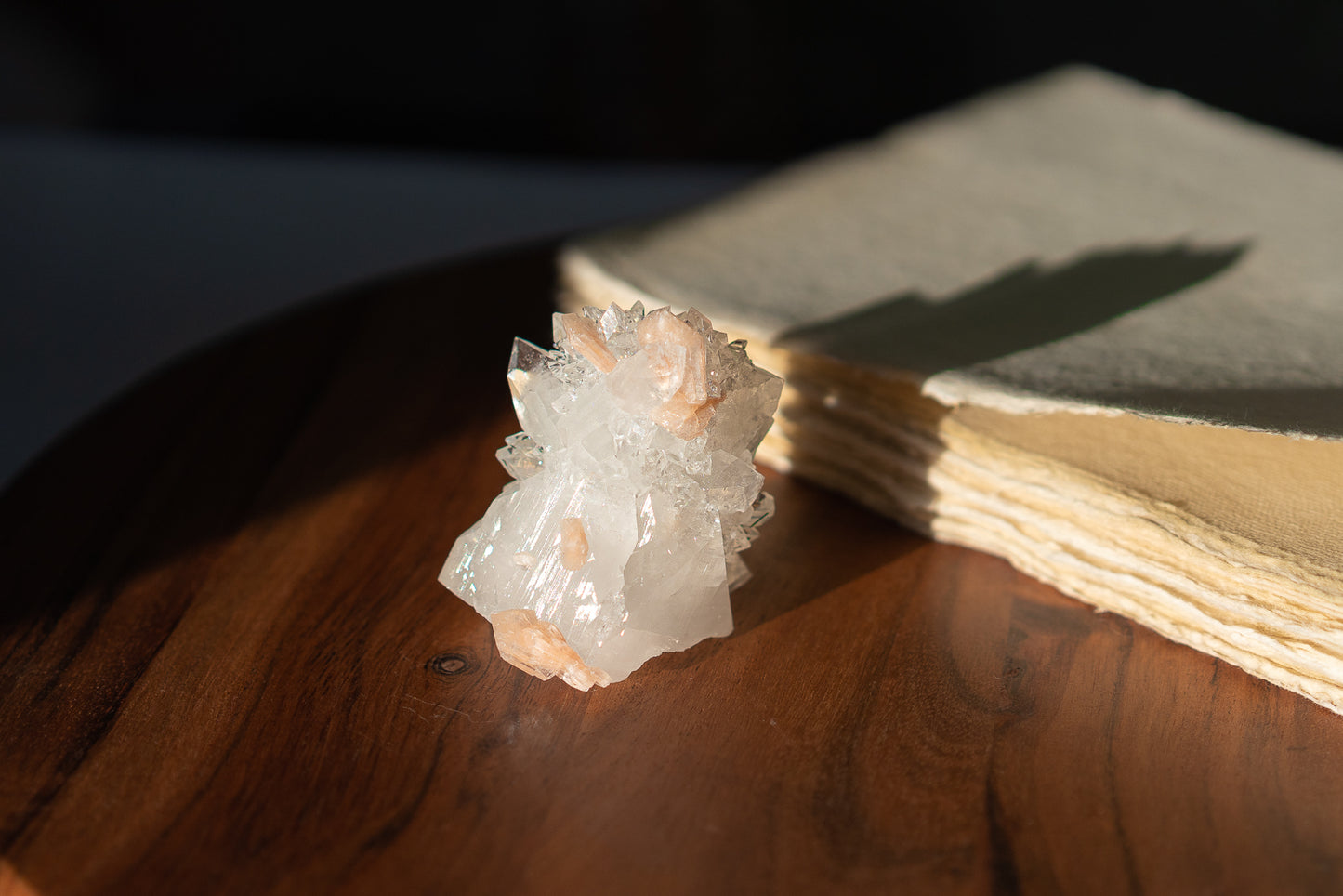 Glossy Apophyllite with Stilbite