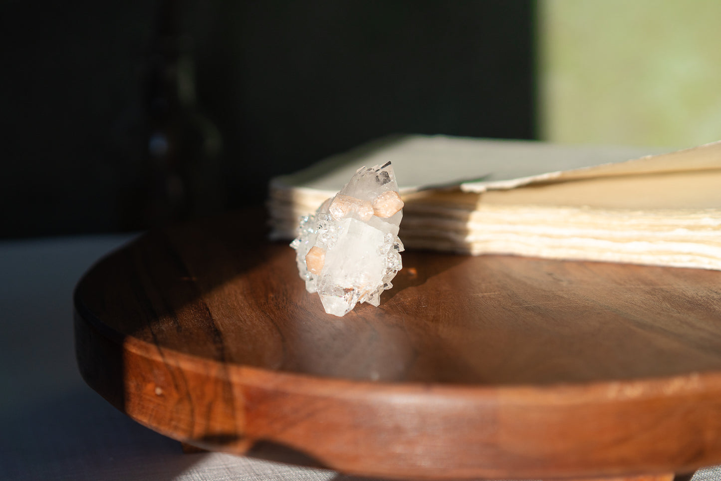 Glossy Apophyllite with Stilbite