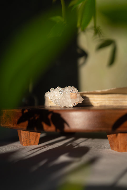 Glossy Apophyllite with Stilbite