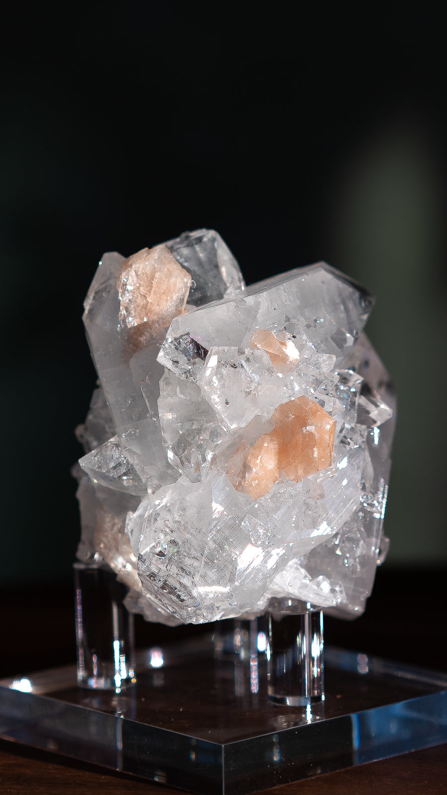 Glossy Apophyllite with Stilbite