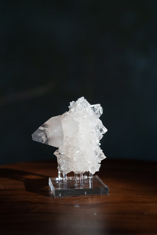 Glossy Apophyllite with Stilbite