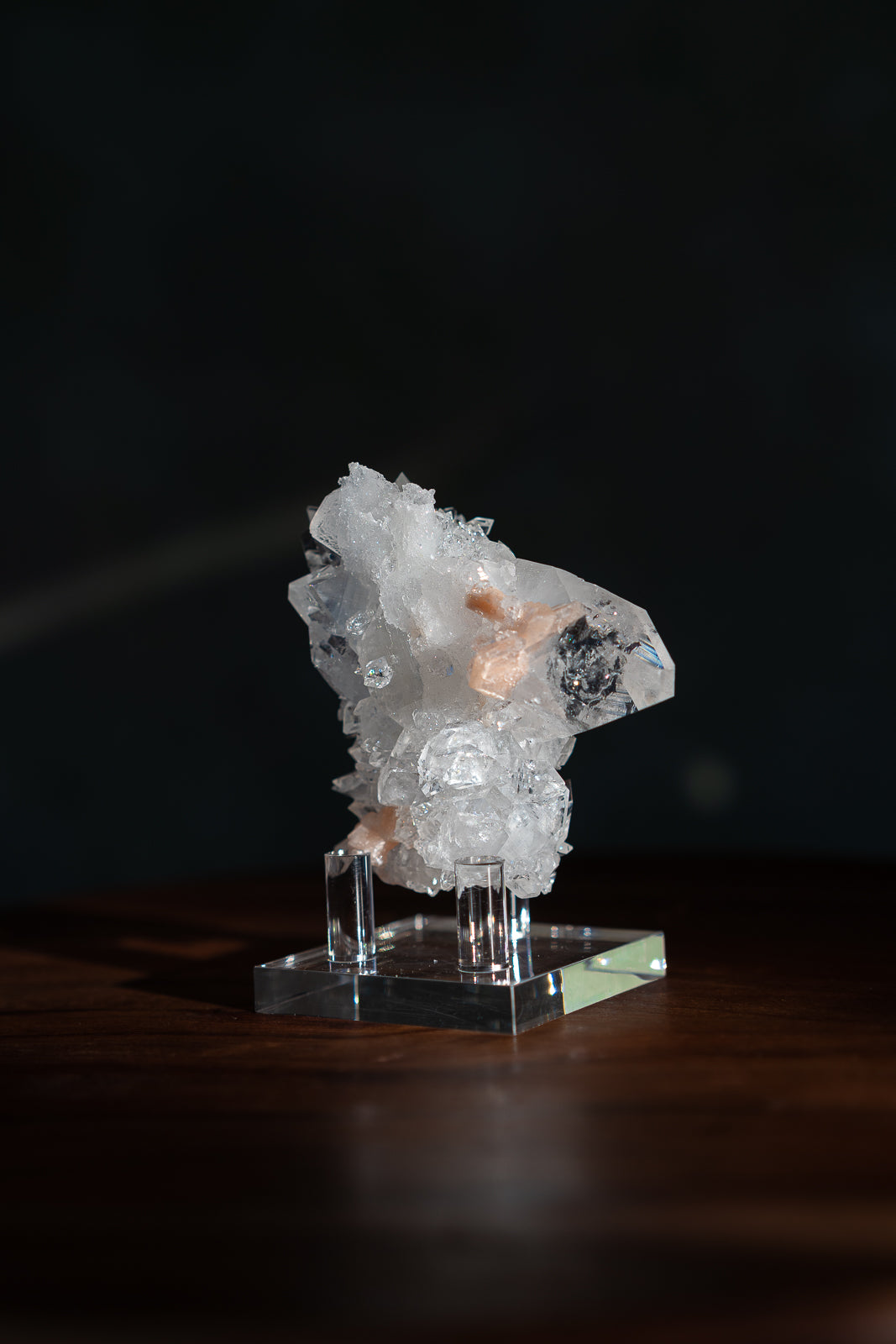 Glossy Apophyllite with Stilbite