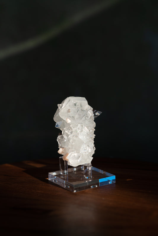 Glossy Apophyllite with Stilbite