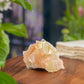 Green Apophyllite with Peach Stilbite