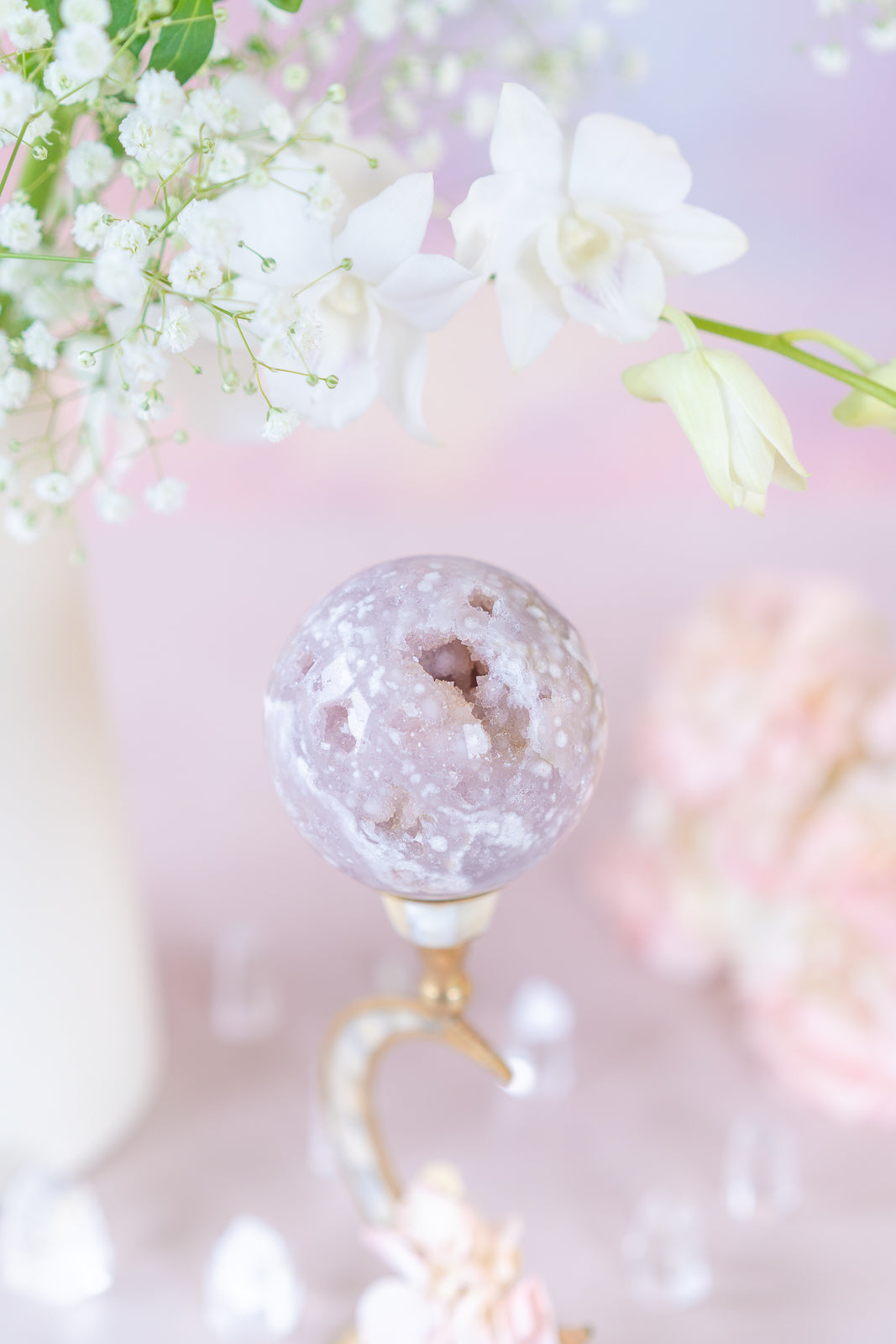 Pink Amethyst Sphere