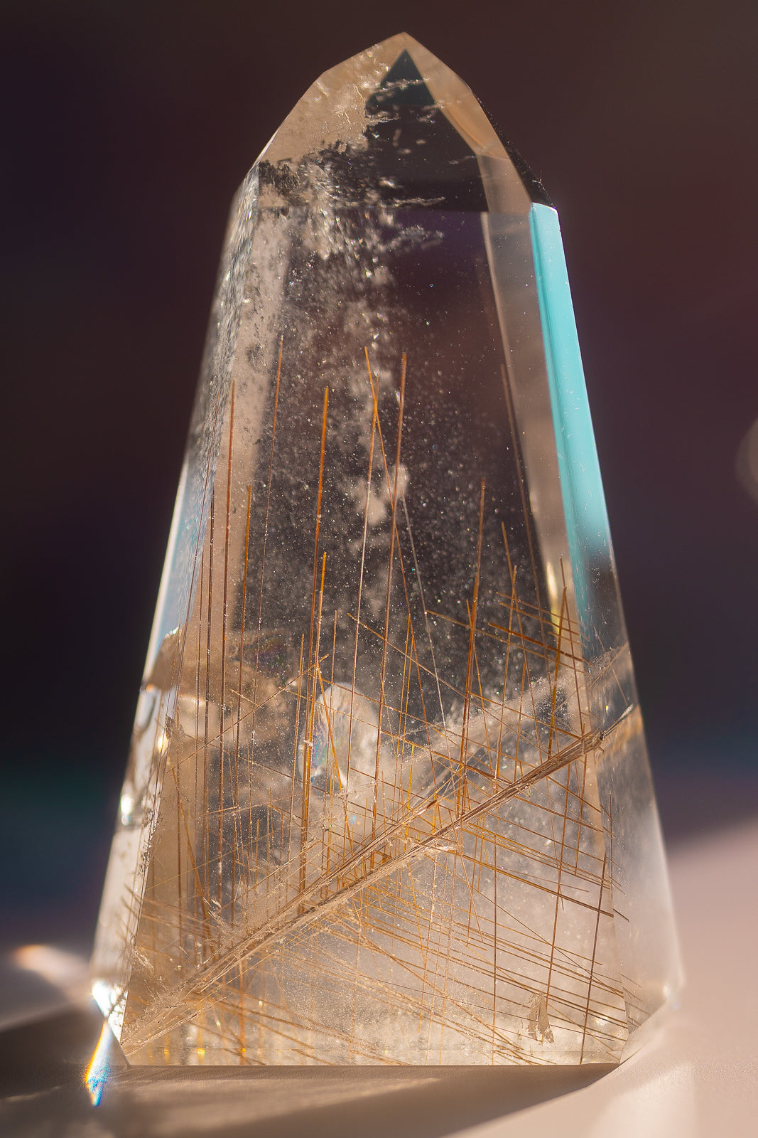 Rutile Quartz Tower