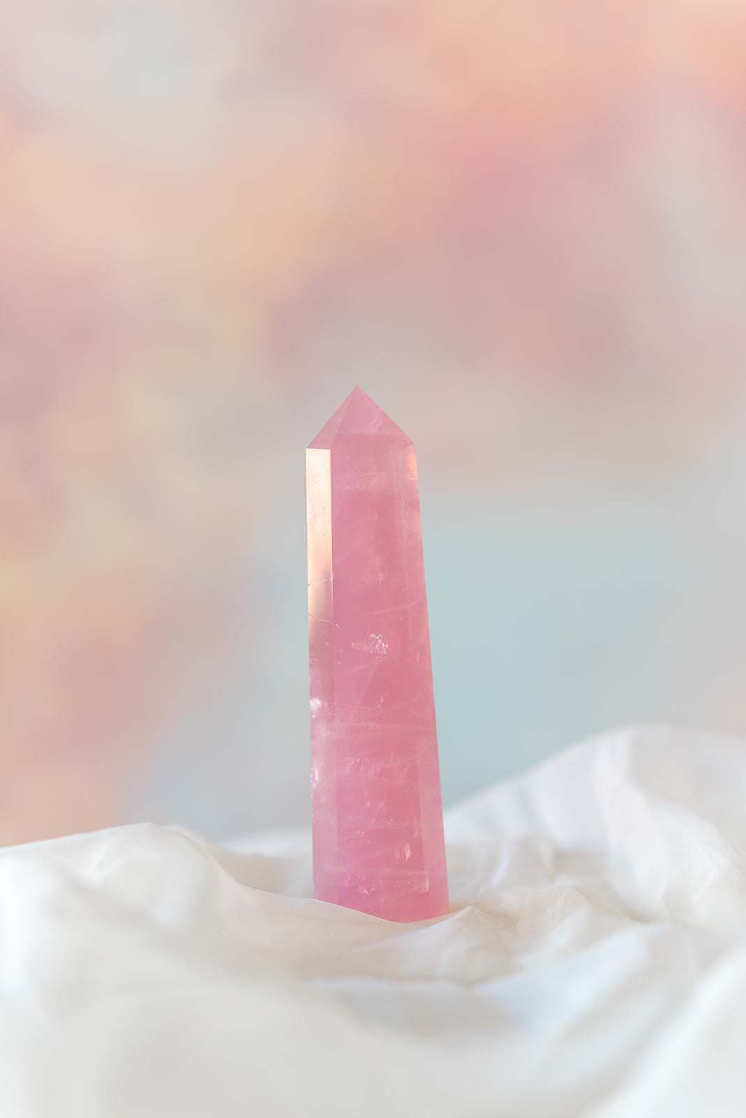 Mozambique Rose Quartz Tower