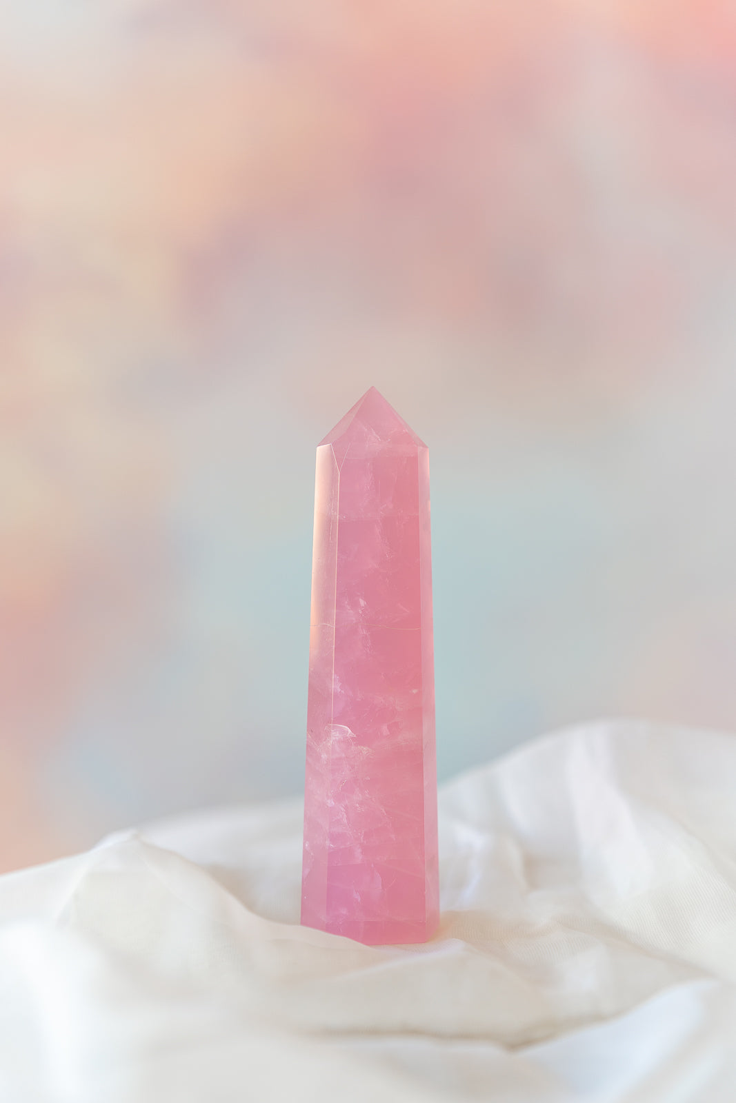 Mozambique Rose Quartz Tower