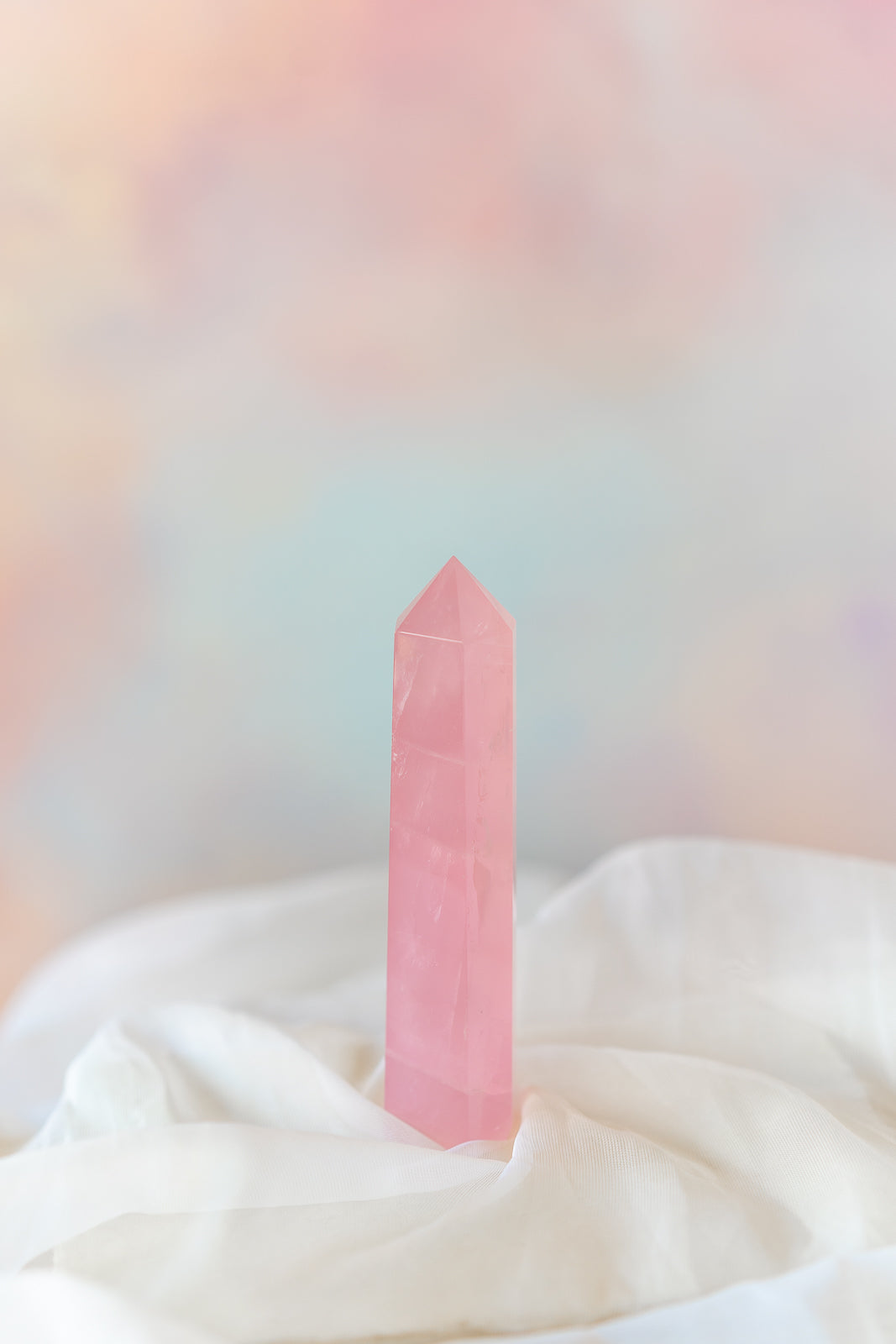 Mozambique Rose Quartz Tower