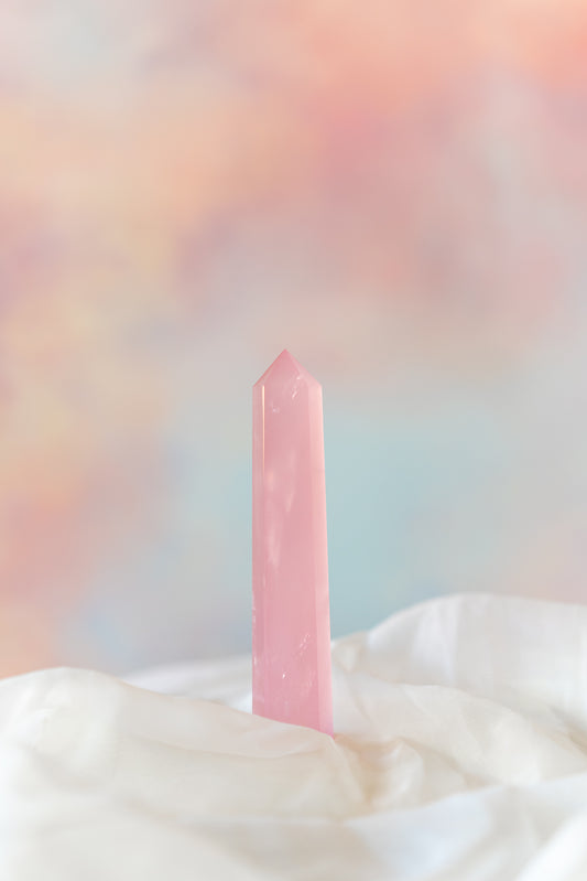 Mozambique Rose Quartz Tower