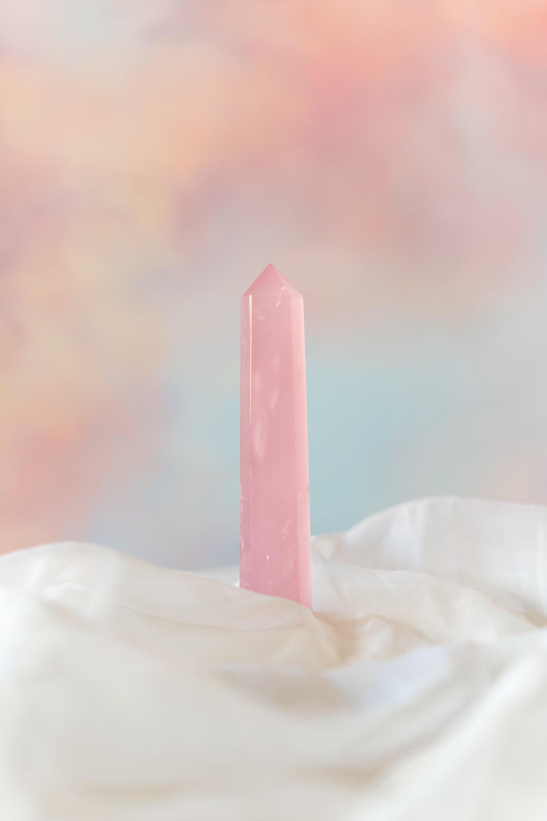 Mozambique Rose Quartz Tower