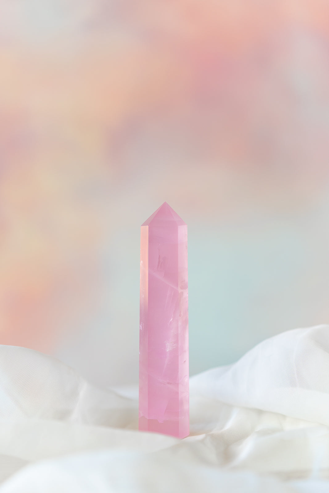 Mozambique Rose Quartz Tower