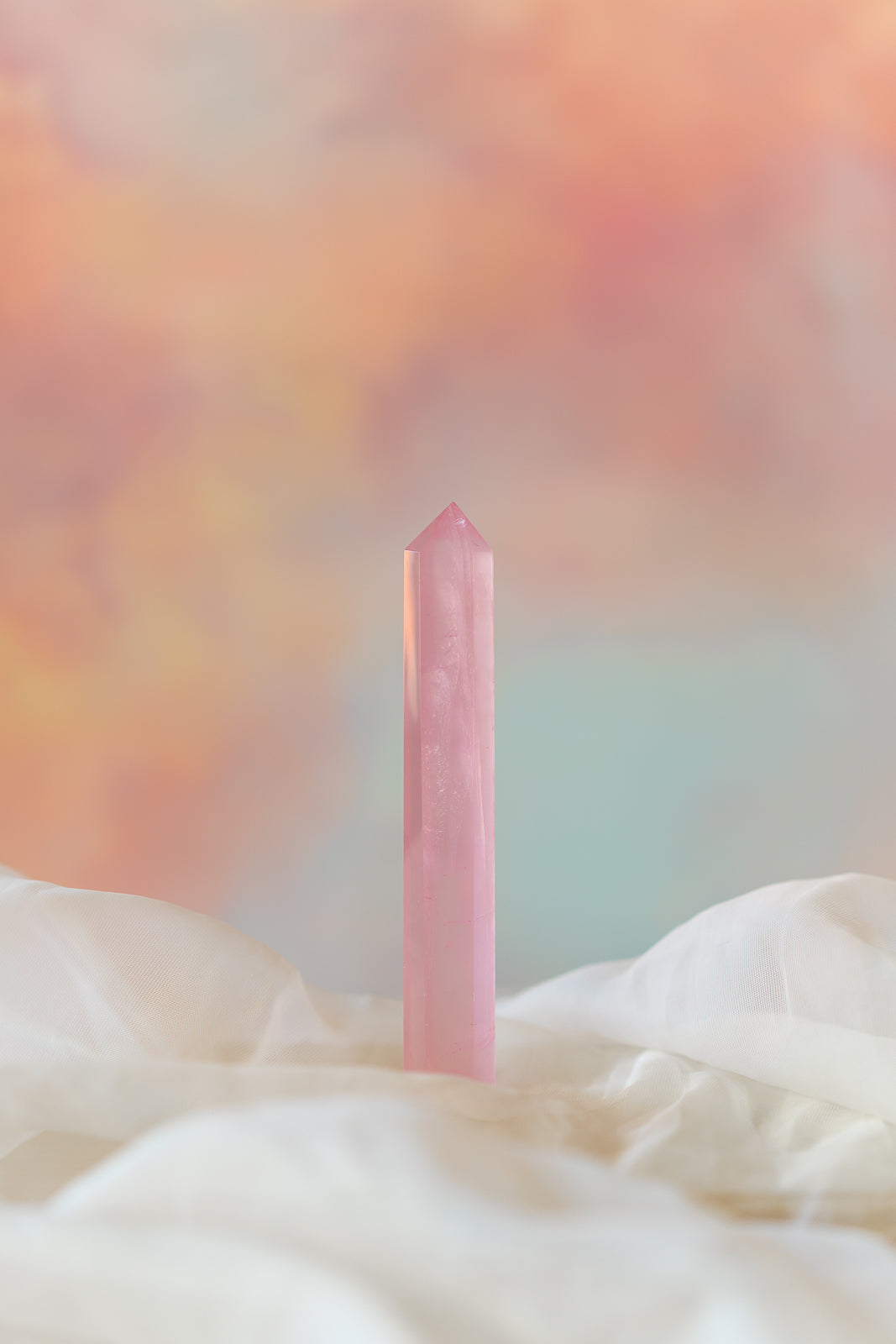 Mozambique Rose Quartz Tower