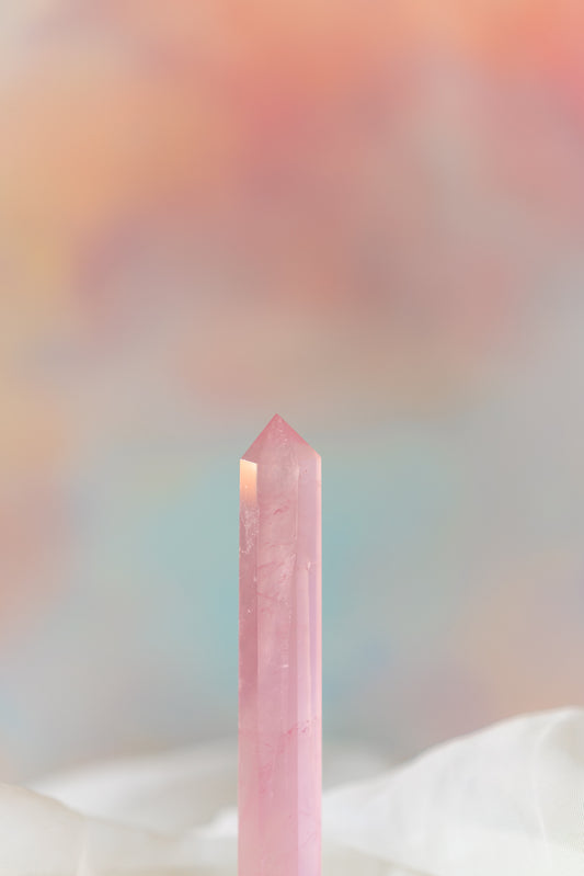 Mozambique Rose Quartz Tower