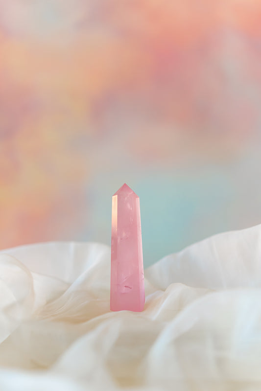 Mozambique Rose Quartz Tower