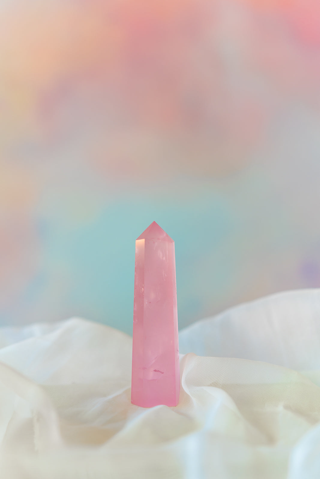 Mozambique Rose Quartz Tower