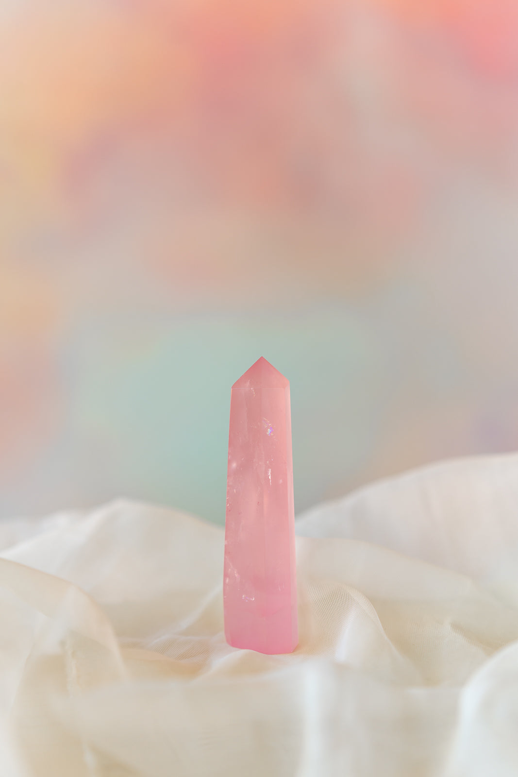 Mozambique Rose Quartz Tower