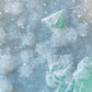 Sugary Fluorite on Blue Chalcedony