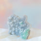 Sugary Fluorite on Blue Chalcedony