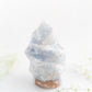Pastel Blue and White Sea Jasper Flame