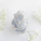 Pastel Blue and White Sea Jasper Flame