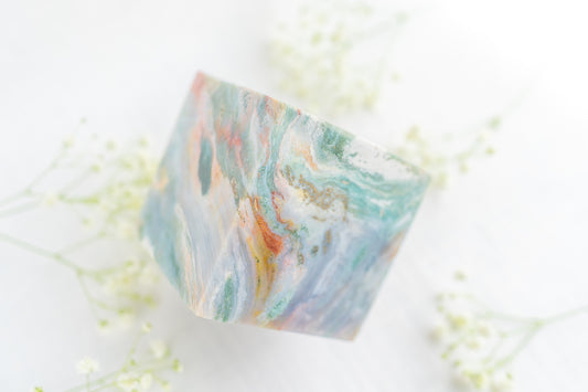 Sea Jasper Statement Cube