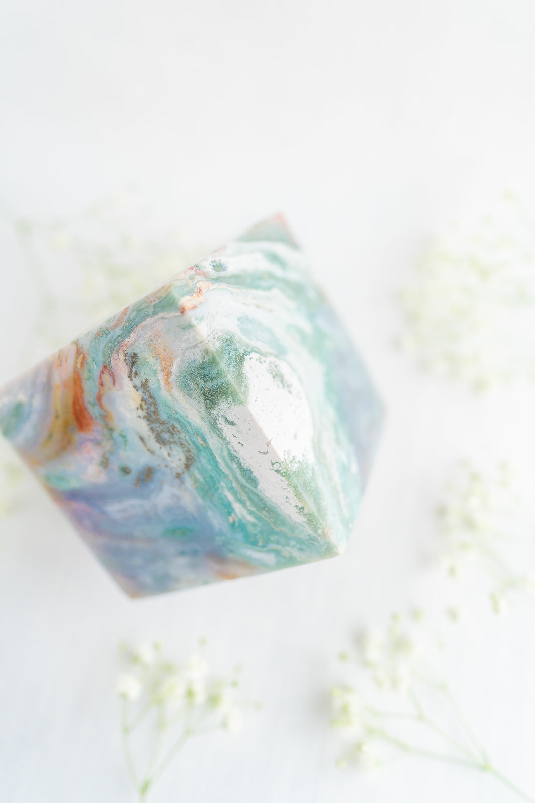 Sea Jasper Statement Cube