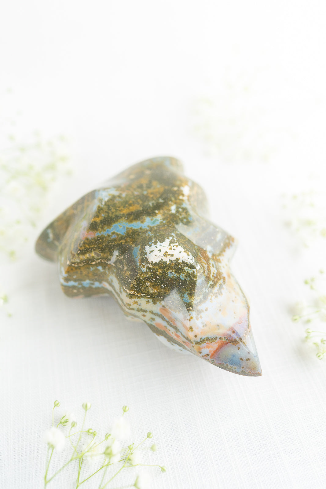 Green Sea Jasper Flame