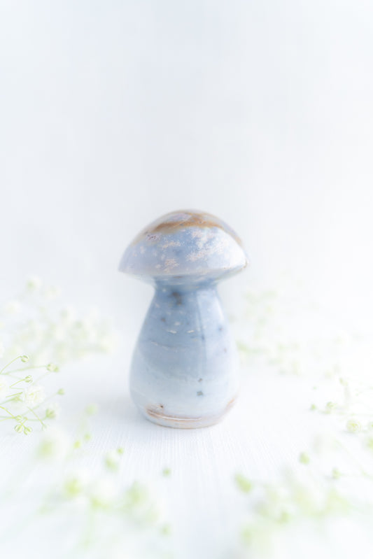 Sea Jasper Mushroom with Pyrite