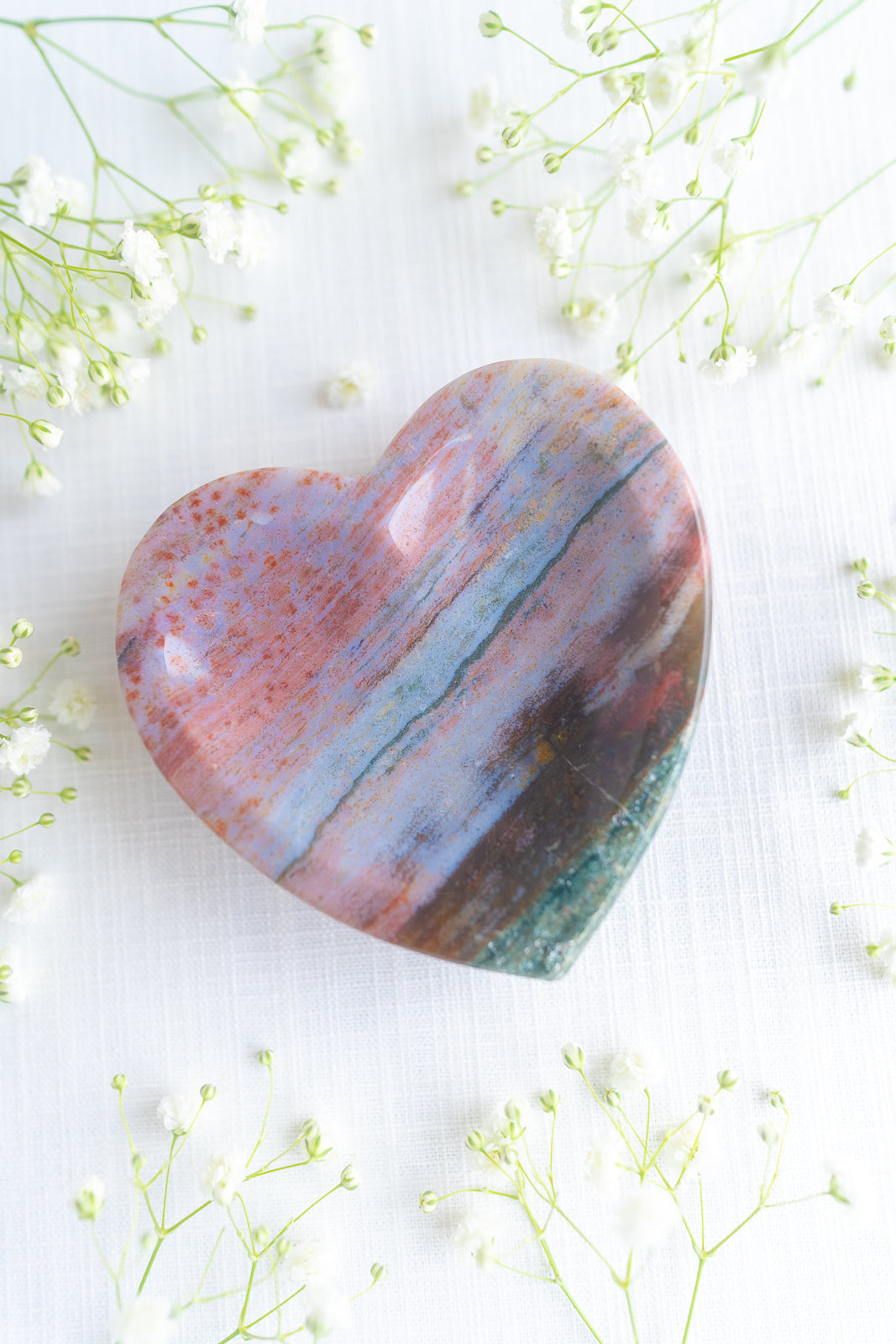 Sea Jasper Heart Bowl