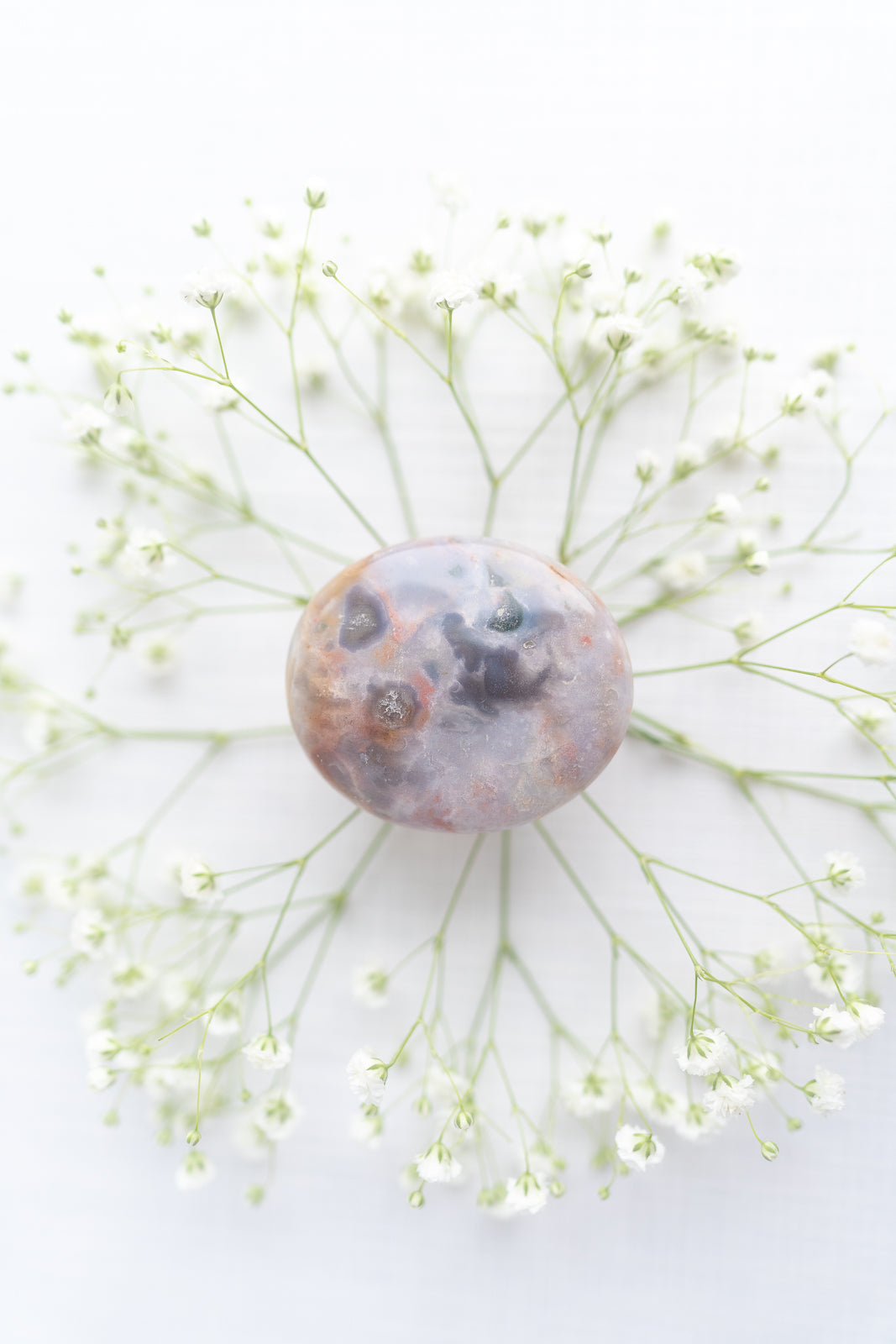 Sea Jasper Palm with Quartz