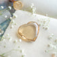 Faceted Citrine Heart