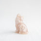 Flower Agate Kitten Carving